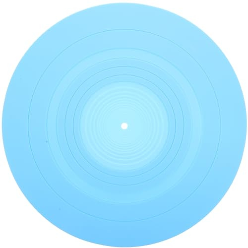 LOEFLIFA Schutzmatte für Vinyl Schallplatten Silikon 295mm Antistatik Schallplattenunterlage Praktisches Zubehör für Plattenspieler