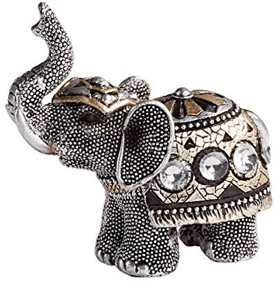 Unbekannt Baby-Schmuck-Elefant, Figur Statue Hingucker Baby-Elefant Glitzer-Steinchen Deko Dekoration Schmuck Wohnzimmer Schlafzimmer