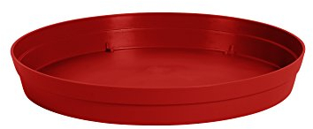 EDA Plastiques Soucoupe Toscane Rouge Rubis 28 x 28 x 4,5 cm 13618 R.RU SX6