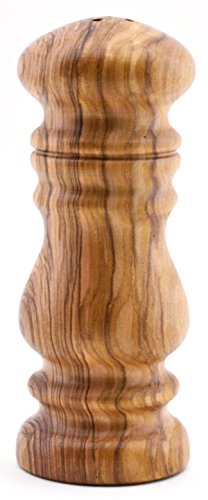 ART ESCUDELLERS SALERO Grande en Madera de Olivo Hecho a Mano. 5,5 cm x 5,5 cm x 14,5 cm