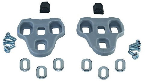 cyclingcolors Fahrrad Cleats kompatibel mit Look Keo Pedalplatten Schuhplatten Pedal Rennrad Grau