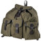 Fritzmann Jagdrucksack 60x65cm aus Leinen mit Lederbesatz Leinenrucksack Wandertrucksack Trekking (60x65 cm)