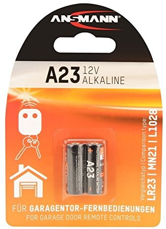 ANSMANN Alkaline Batterie A23/LR23 - 12V Batterie insbesondere für Garagentor-Fernbedienungen mit langer Haltbarkeit - Zusätzlich auch für Taschenrechner, Waagen, Uhren und Autoschlüssel