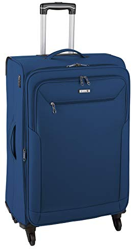 D&N Travel Line 6804 Koffer, 76 cm, 98L, Blau