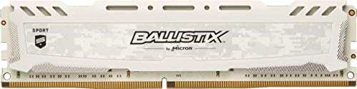 Crucial Ballistix Sport LT BLS16G4D30AESC 3000 MHz, DDR4, DRAM, Desktop Gaming Speicher, 16GB, CL15 (Weiß)