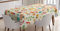 ABAKUHAUS Kinder Tischdecke, Eule Fox Eichhörnchen Vögel, Für den Inn und Outdoor Bereich geeignet Waschbar Druck Klar Kein Verblassen, 140 x 240 cm, Beige Orange
