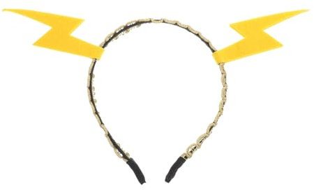 Serre-tête flash jaune éclair - Accessoires de cheveux amusants pour fête et festival