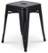 Kosmi Tabouret en métal Noir Mat - Hauteur 46 cm