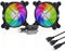 upHere U1207P-2 Ventilador USB (Control de Velocidad múltiple, LED de Colores, con protección de Rejilla metálica, Ventilador de 120 mm para PC/Caja de televisión/Receptor/Cabina AV, PS4/router)