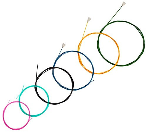 Juego de cuerdas de guitarra de colores arcoíris para 6 cuerdas clásicas piezas de guitarra clásica