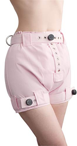 ABDL Strapazierfähige abschließbare Windelhöschen, Anti-Windelentfernung, Ault-Baby-Shorts mit Segufix-Verschlüssen, Rosa, Minze und Blau (XXL, Babyrosa)