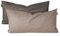 Schiesser Kissenhülle Doubleface im 2er Set | Renforcé | 100% Baumwolle aus nachhaltiger Produktion | 40x80cm | Taupe-Dunkelgrau
