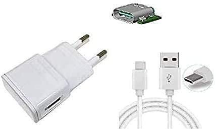 Theoutlettablet® Chargeur mural avec connexion Type-C – Chargeur compatible avec smartphone Poco X3/X3 Pro Blanc