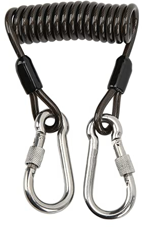 Alomejor Tauchschnalle Anti-Lost Diving Camera Spring Coil Lanyard Quick Release Tauchschnalle Werkzeuge
