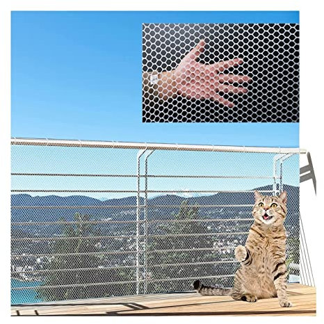 XUEHONG001 Malla Jardín, El Plastico Red Aves Corral, Protección Balcón Red Red Anticaída, Valla De Alambre Pollo, Escalera Baranda Niño Red Seguridad, con Brida, Apertura: 1,8 Cm