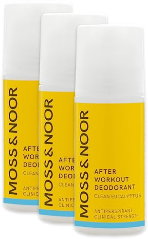 After Workout Deodorant (Sauberer Eukalyptus, 3er-Pack (3 x 60 ml))