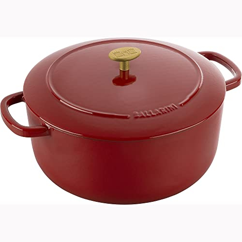 Ballarini Bellamonte - Forno olandese rotondo in ghisa 7,6 qt, colore: Rosso Pomodoro