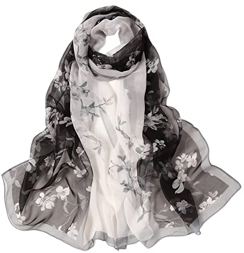 FAIRYGATE Halstuch Damen Seide Georgette Chiffon Stola Schal für Kleider in verschiedenen Farben 39018