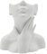 CDIYTOOL Keramik-Gesichtsvase, große Größe, weiße Blumenvase für Dekor, weibliche Form Kopf Halbkörper Büste Vasen Minimalismus Dekorative Moderne nordische Stil Blumenvase (C)