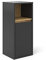 Vicco Meuble de Rangement de Salle de Bain Viola, Anthracite/Chêne, 37.8 x 80 cm