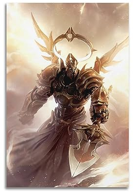 VZRSQZK Diablo God of Light Storm Poster, dekoratives Gemälde, Leinwand, Wandposter und Kunstdruck, modernes Familienschlafzimmer-Dekor-Poster, 20 x 30 cm