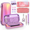 innoAura Switch Lite Tasche, 14 in 1 Switch Lite Zubehör Bundles mit Laser Hübsch Switch Lite Tragetasche, Switch Lite Hülle, Switch Lite Screen Protector (Meerjungfrau Rosa)