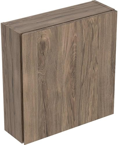 Geberit iCon Hängeschrank quadratisch, 1 Tür, 45x46,7x15 cm, 502.319.JR.1, Farbe: Nussbaum Hickory/Melamin Holzstruktur
