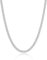 LOCCY Herren Damen Panzerkette Halskette, 3,5/5/6/7/8mm breit Edelstahl Silber Panzerkette Gliederkette Kette Silberkette Hip-Hop Kette Halskette Länge 46-66cm (Silber-3MM Breit, 46)