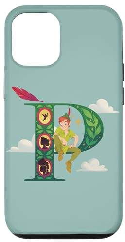 Hülle für iPhone 12/12 Pro Disney Alphabet Monogramm Buchstabe P für Peter Pan