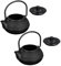 IMIKEYA Retro Small Teapot Set Mini Iron Tea Kettle for Decor Office Desk Cast Iron Mini Tea Pot