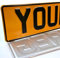 Generic Metal Pressed Number Plates for Cars x2 Aluminium Embossed Plates car shows