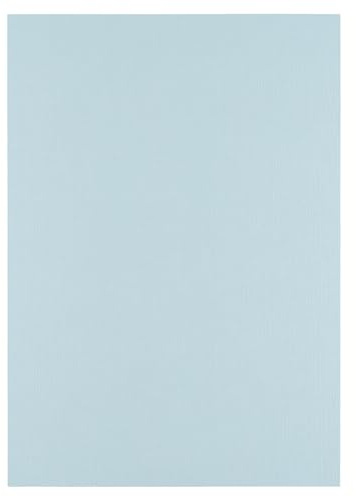 Florence Tonkarton A4-10 St. mit Leinen Struktur Glacier (Blau) 250 g - Scrapbooking Bedarf und Bastelpapier für Kartenbasteln, Scrapbooking und Journaling - Reißfest Buntpapier