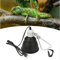 GBKDQQ Reptilien Terrarium Dome Lampen 300W, Wärmelampe Terrarium mit Lampenschirm, Lampenschirm E27 mit EU-Stecker, Terrarium Lampe für UVA UVB Wärmelampe Schildkröten, Bartagamen,
