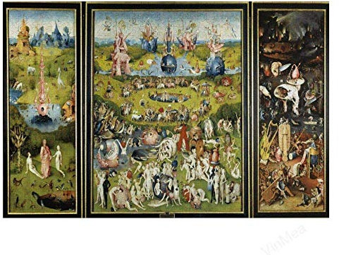 IGHSNZUH The Garden of Earthly Delights Jigsaw Puzzle,1000 Pieces Puzzle for Children,Adult and Family Paper 38 * 26Cm