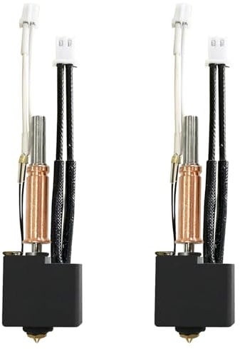 RugooSpink 2 Stück Kobra 3/LKobra 3 V2 Hot End 3D-Drucker Hotend Kit Assembly Druckkopf mit Düse Silikonhülle Heizblock Hotend Ersatz für Anycubic 3D Drucker Zubehör/Teile