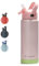pluseight Water Bottle with Straw Lid, 750ml (24oz) Vacuum Insulated Water Bottles, Stainless Steel Water Bottle Wide Mouth for Sports, Gym or Office, BPA-Free Keep Cold 24H Hot 12H (Pink)