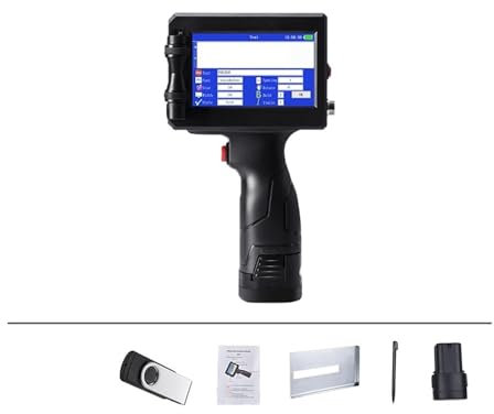 Imprimante à jet d'encre portable Imprimante à jet d'encre portable 12.7mm, imprimante d'étiquettes de Date d'expiration de Logo de numéro de Date de Code de lot de barre QR, Portable en 24 langues po