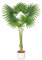 mcc direct Artificial Fan Palm Tree, 100cm Tall Large Decorative Artificial Plant with Plastic Planter and Artificial Moss for House Bedroom Office Garden Store Decoration