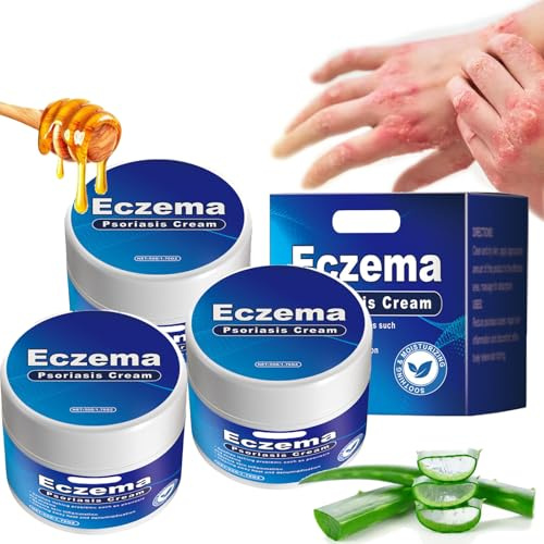 Psoriasis-Behandlungscreme, Anti-Juckreiz-Gesichts- und Körpercreme, Psoriasis Control Gesichts- und Körpercreme, Creme für Linderung Psoriasis (3)