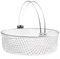 Cestino in rete per friggitrice ad aria con manico pieghevole, compatibile con 6QT e 8QT per un uso conveniente