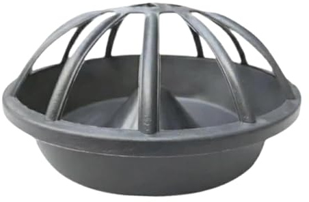 Ronyme Chicken Feeder Goose Feeder,Portable,Farm,Backyard Bowl Poultry feed Bucket Bird Feeding Bucket for Quail Hen Geese Duck, 12 holes