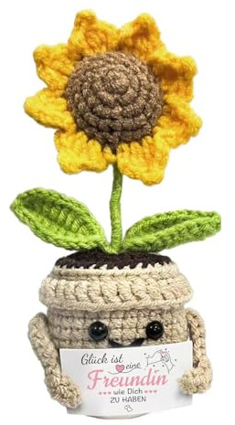 iTbxzzy Beste Freundin Geschenke, Geschenke für Freundin Frauen, Geschenk Beste Freundin Geburtstag, Geburtstagsgeschenk für Freund, Handgefertigtes Sonnenblumen-Geschenk