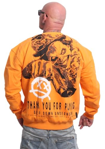 Yakuza Herren Deep Down V02 Oversized Pullover Oversized Sweatshirt