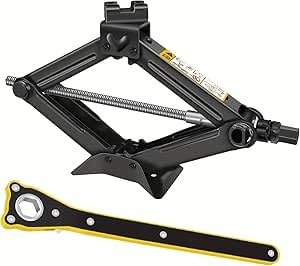 LCZNG AutoWagenhber für BMW X2 F39 2018 2019 2020 2021 2022, Tragbar Professioneller Scherenwagenheber Wagenheber Auto-Notfallset Wartung,Black