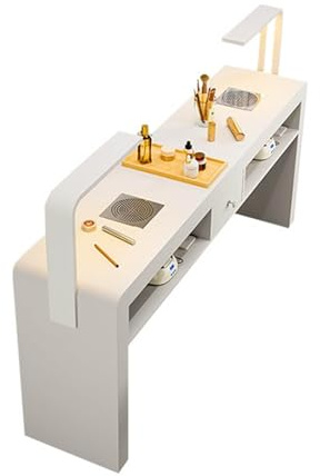 Maniküretisch mit Staubsammler und Lampe - Professionelle Nagelstation für Schönheitstechniker, Art Spa Salon Workstation