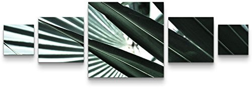 Tableau sur toile - 160 x 50 cm - Feuille de palmier