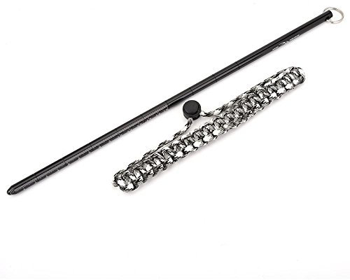 Tauchen Pointer Stick, Tauchen Tickle Pointer Stick Aluminiumlegierung Stick Pointer Rod mit Lanyard (Schwarz)