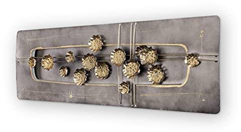 House of Arts Metallbild 120x40 (Fleurs_d'or)