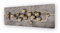 House of Arts Metallbild 120x40 (Fleurs_d'or)