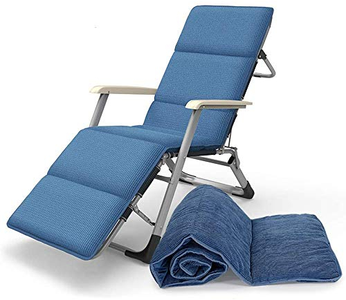 HANHAN Liegestuhlkissen für Gartenmöbel, tragbar, dick gepolstert, für Terrasse, Liegestuhl, Sitzbezug für Reisen/Urlaub/Indoor/Outdoor, 190 x 70 cm